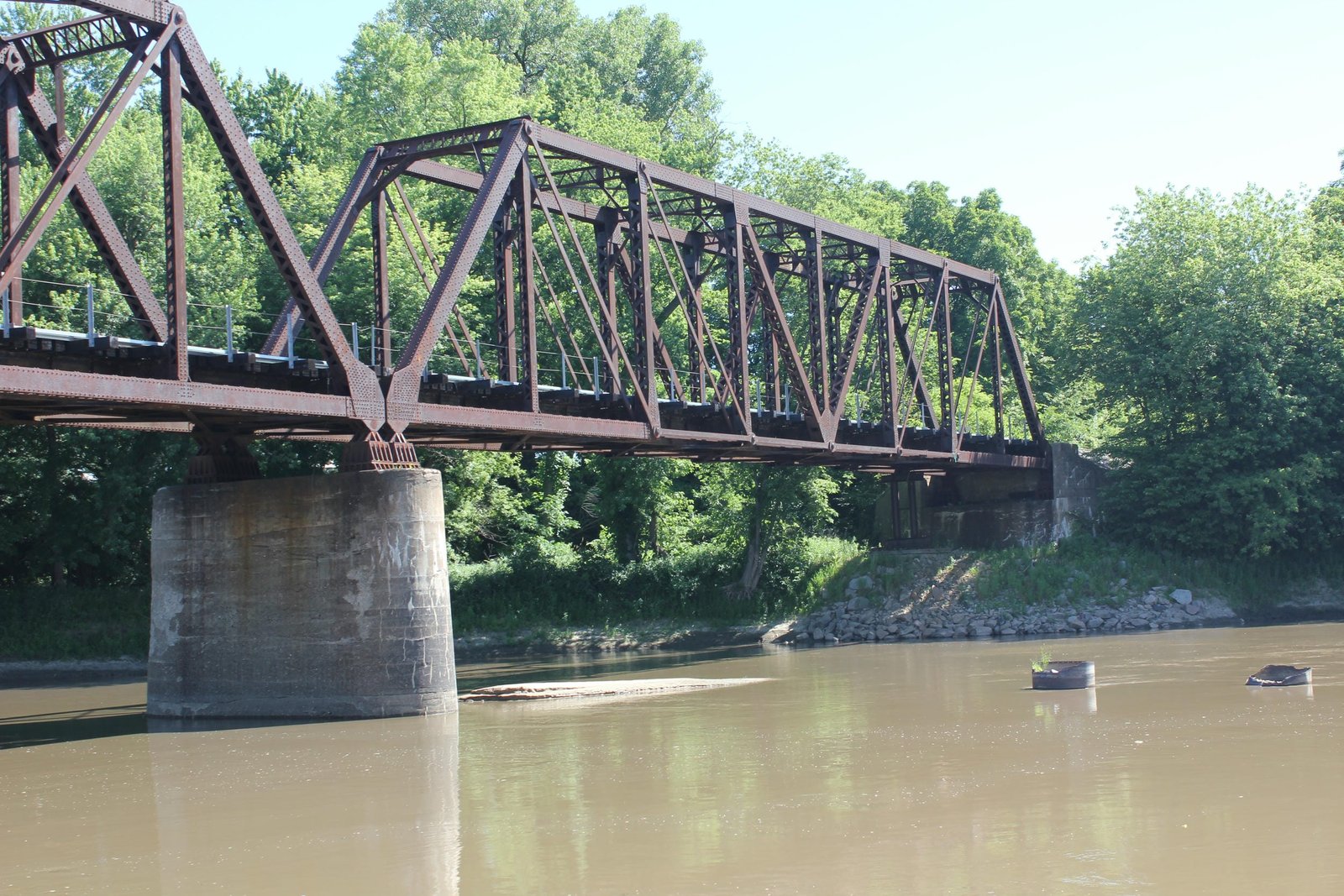 Looking north